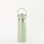 Oem Wholesale Drinking Vacuum Flask Double Wall Insulated Stainless Steel Sport Water Bottle With Straw Lid