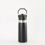 Oem Wholesale Drinking Vacuum Flask Double Wall Insulated Stainless Steel Sport Water Bottle With Straw Lid