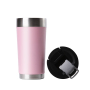 Customization 16oz Vacuum Stainless Steel Mugs Cup With Lid Popular Beer Tumbler