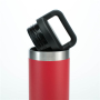 Oem cup outdoor travel sports water vacuum stainless steel sport bottle with handle