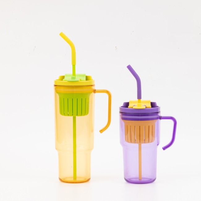 Wholesale Direct Sales 40oz Tumbler with Straw Lid 20oz PP Plastic Tumbler BPA Free Plastic Cups