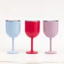 Cocktail Drinking Cup Goblet Wine Glasses Red Wine Glass Cup Champagne 500ml Stainless Steel 18/8 Metal Bar Customized Logo