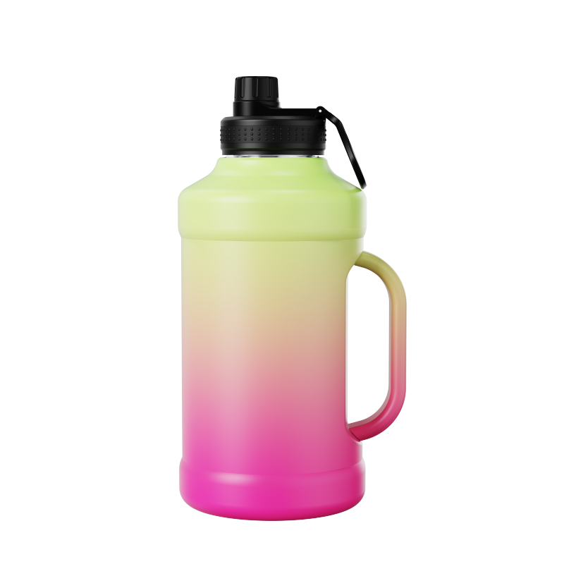 Hot Selling Quality Sports Water Bottle 64OZ/40Z Fitness ton ton bucket Large capacity Steel space cup jump lid sports kettle
