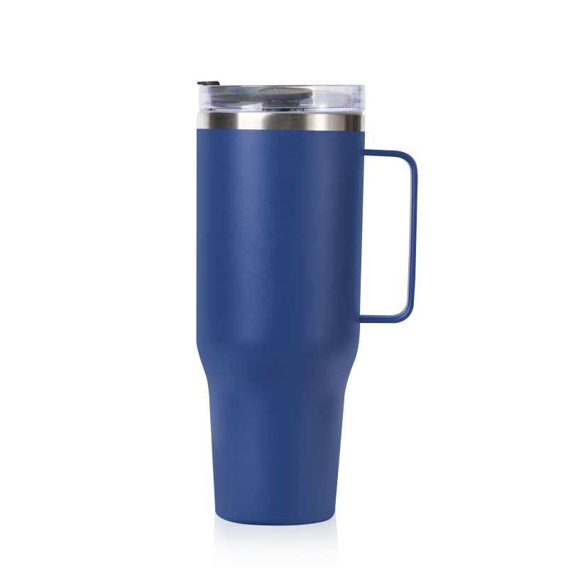 Wholesale New Products 40oz Double Wall 304 Stainless Steel Tumbler Powder Coated Tumbler with Straw Lid