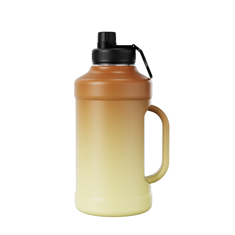 Quality Wholesale  Beer Jugs Personalized Sublimation Beer Mug Stainless Steel Vacuum Gym Mug Beer Tumbler With Metal Handle