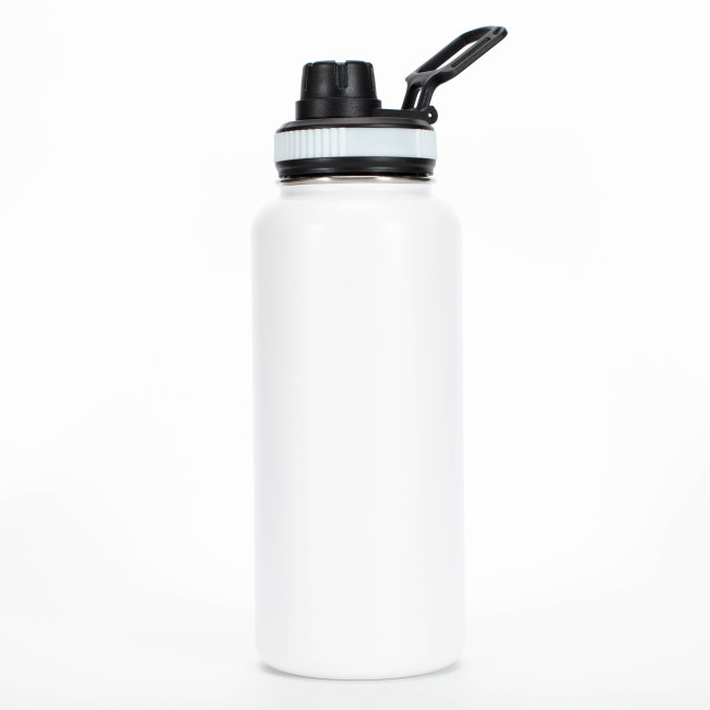 Wholesale China Factory 32oz Double Wall 304 Stainless Steel Water Bottle Wide Mouth Bottle with Spout Lid