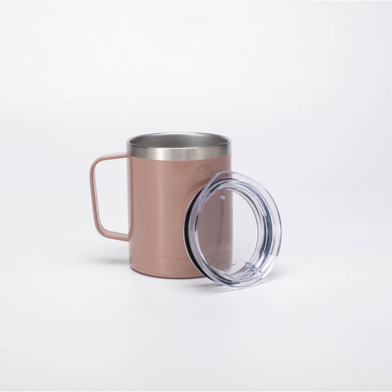 USA China Canada Warehouse 12oz 16oz Stainless Steel Sublimation Blanks Coffee Tumbler camp Mug With Handle For Sublimation
