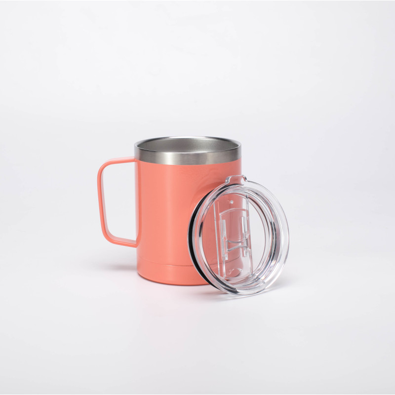 USA China Canada Warehouse 12oz 16oz Stainless Steel Sublimation Blanks Coffee Tumbler camp Mug With Handle For Sublimation