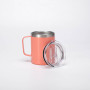 USA China Canada Warehouse 12oz 16oz Stainless Steel Sublimation Blanks Coffee Tumbler camp Mug With Handle For Sublimation