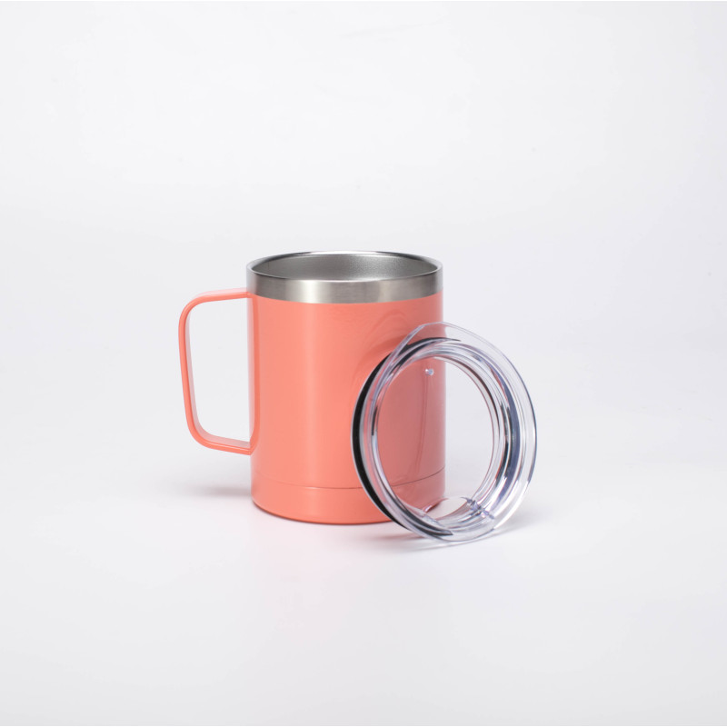 USA China Canada Warehouse 12oz 16oz Stainless Steel Sublimation Blanks Coffee Tumbler camp Mug With Handle For Sublimation