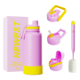 Wholesale Custom 32oz 40oz 64oz Double Wall Vacuum Flask 32oz Sport Water Bottle Sport Lid Pouch Cover
