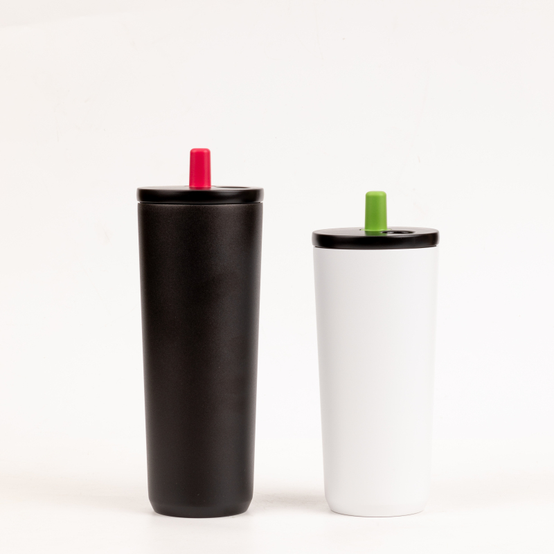 New Product Customization Stainless Steel Coffee Mug New Design Style Straw and Lids Kids Water Bottle
