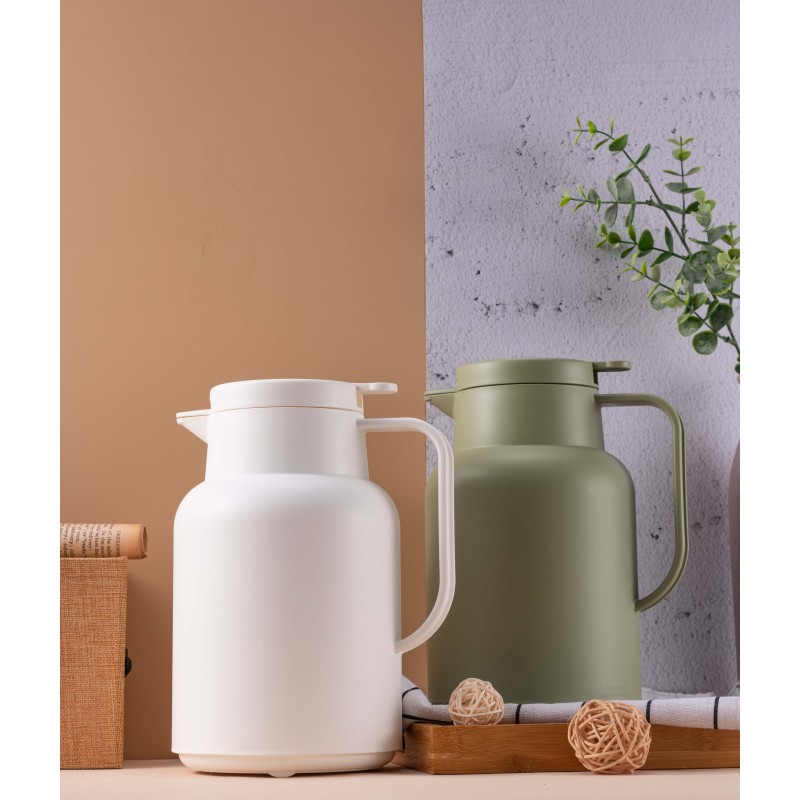 1.5L popular customized coffee jug glass inner 1.0L plastico termos vacuum flask thermal vacuum jug