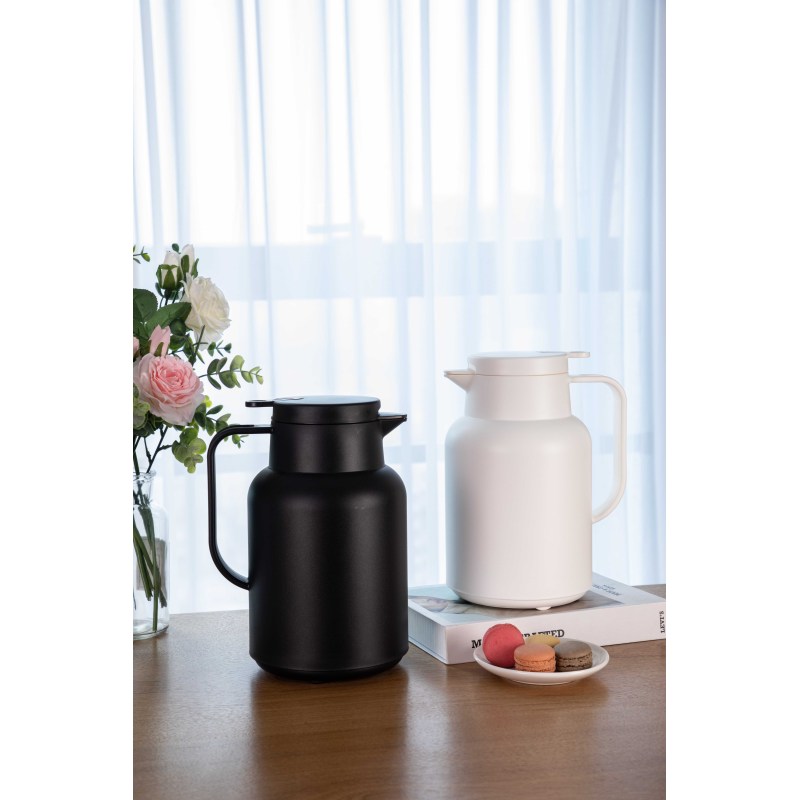 1.5L popular customized coffee jug glass inner 1.0L plastico termos vacuum flask thermal vacuum jug