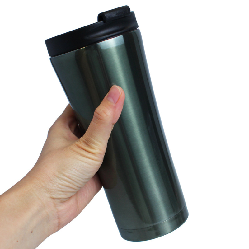 Personal Insulated Reusable Travel Double Wall 500ml Thermo Tumbler Flask Vacuum Coffee Cup Stainless Steel Coffee Mugs with Lid