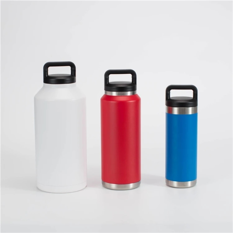 64 oz Vacuum Flask 2.0L 1.8L water jug Stainless Steel Large Water Bottle 2 liters Insulated Canteen