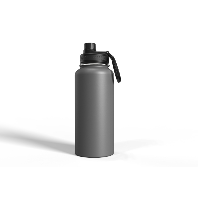 32oz Sports Water Bottle Stainless Steel Water Bottle with Straw Lid Double Vacuum Insulated Thermos Mug Reusable Wide Mouth