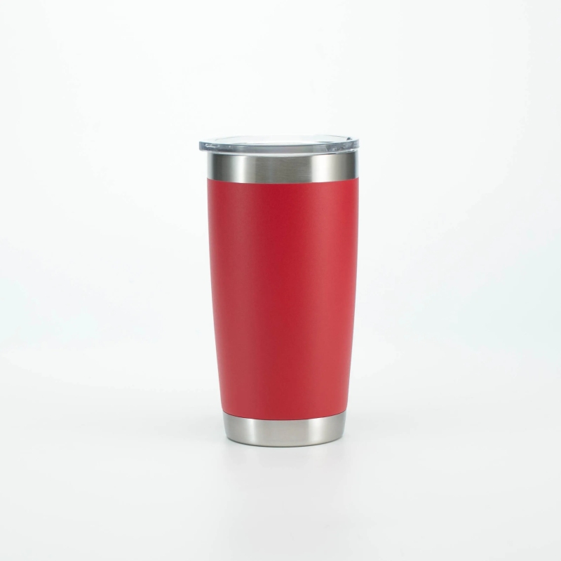 Promotional 20oz Double Walled Stainless Steel Tumbler Cups Vacuum Insulated Travel Tumbler With Lid