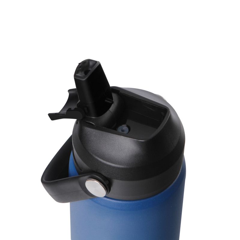Good Selling New Design Patented Double Wall Wide Mouth Stainless Steel Camping Water Bottle with Straw Sports Lid For Outdoor