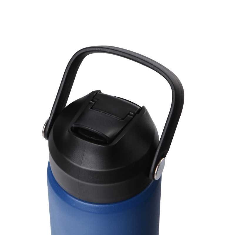 Good Selling New Design Patented Double Wall Wide Mouth Stainless Steel Camping Water Bottle with Straw Sports Lid For Outdoor