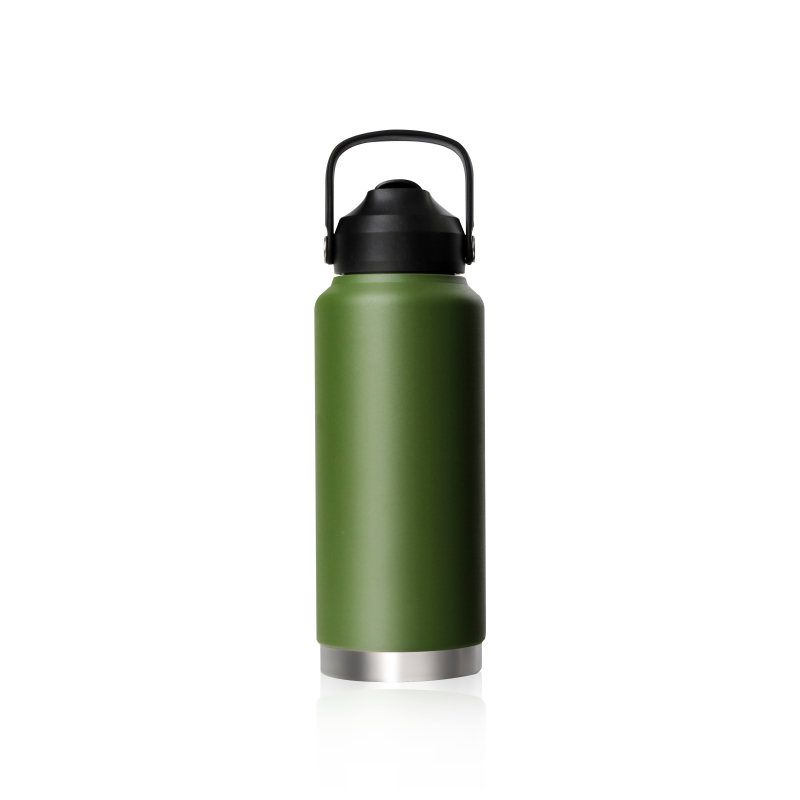 Good Selling New Design Patented Double Wall Wide Mouth Stainless Steel Camping Water Bottle with Straw Sports Lid For Outdoor