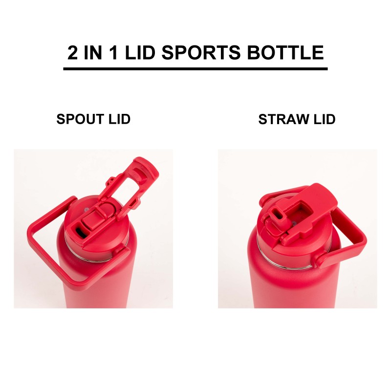 Explosive New Products 2 IN 1 Lid Double Wall Thermal Vacuum Flask 32OZ Flask Sports Bottle With factory bestseller