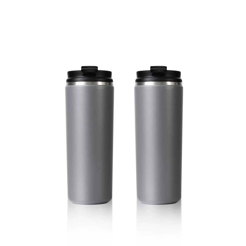 Customized Logo Double Wall Stainless Steel Vacuum Insulated Thermal Cup Reusable Travel Mug Coffee Tumbler with Lid