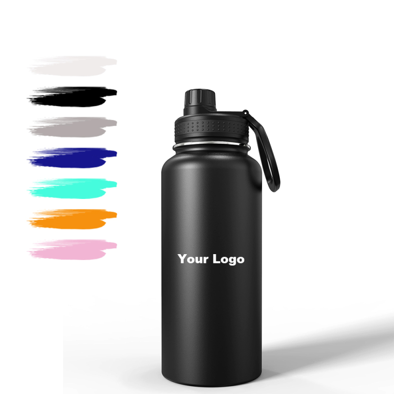 Travel stainless steel large-mouth cylinders vacuum cup with customized logo