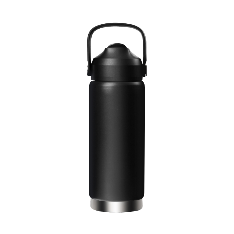 New stainless steel thermo cup 1L large capacity portable outdoor sports water bottle American style large mouth portable kettle