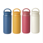 High quality Double Wall Water Bottle Stainless Steel Vacuum Insulated coffee mug flask With handle lid