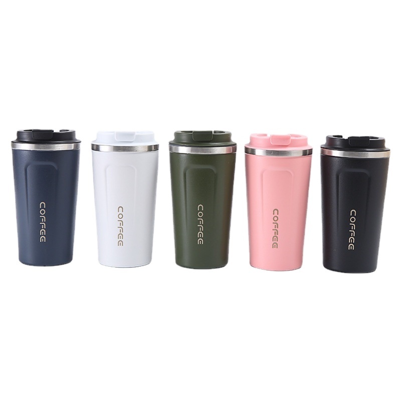 Stainless Steel Double Wall Vacuum Flasks  Portable stainless steel cup high-grade refined coffee cup
