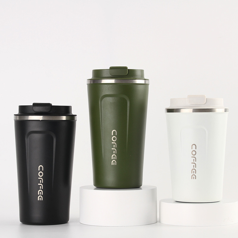 Stainless Steel Double Wall Vacuum Flasks  Portable stainless steel cup high-grade refined coffee cup