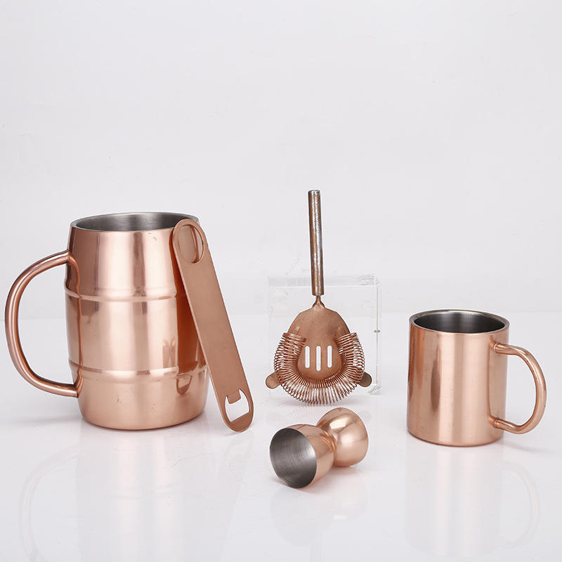 24oz Double Wall Stainless Steel Coffee Cup Insulated Beer Mug With Handle