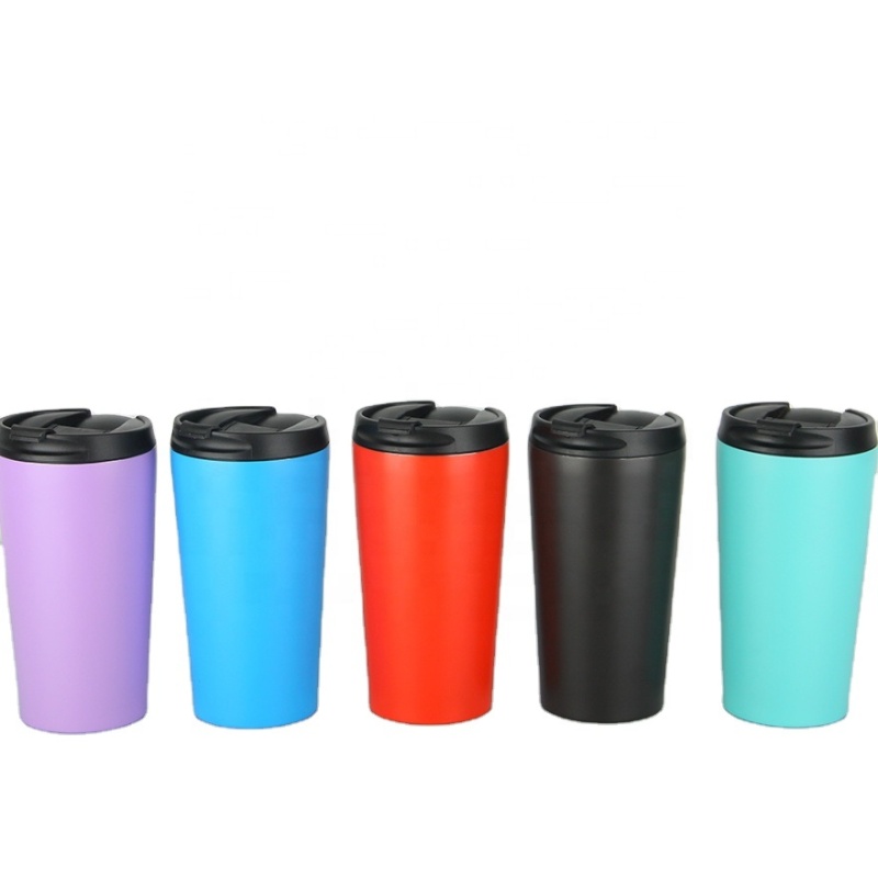 Double Wall Vacuum Stainless Steel Insulated sublimation blanks coffee mug cup with Lid