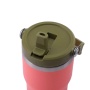 Custom 20/30oz  Powder Coated Tumbler Stainless Steel Double Wall Insulated Cups with Flip Straw