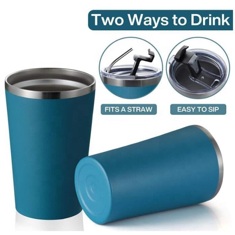 Custom Logo 20oz Stainless Steel Vacuum Insulated Double Wall Travel Tumbler Mug With Lid