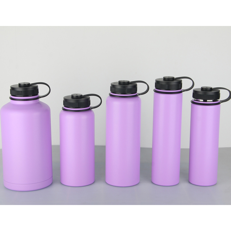 Wholesale 18oz 22oz 24oz 32oz 40oz Custom Logo Vacuum Flask Stainless Steel Wide Mouth Water Bottle