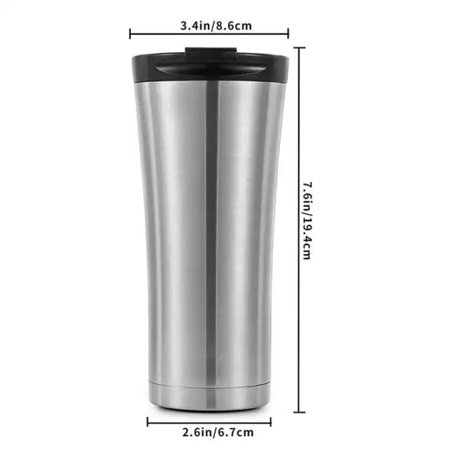 Wholesale 500ml double stainless steel vacuum insulated coffee cup with flip cover