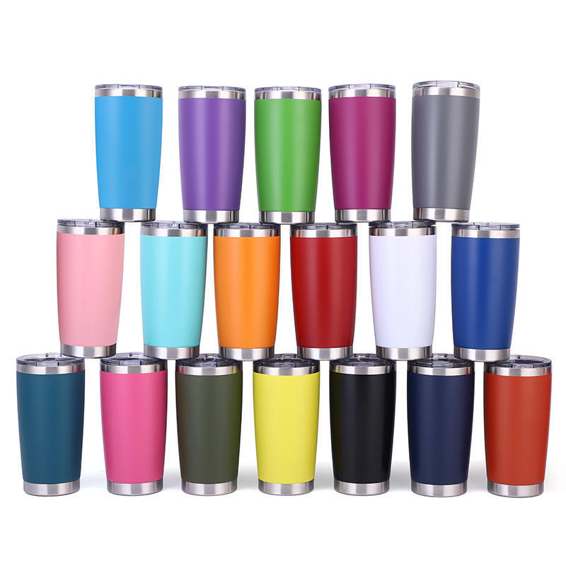 Wholesale 20OZ Eco-friendly Stainless Steel Double Wall Vacuum Flasks Coffee Mug Insulated Thermos Tumbler