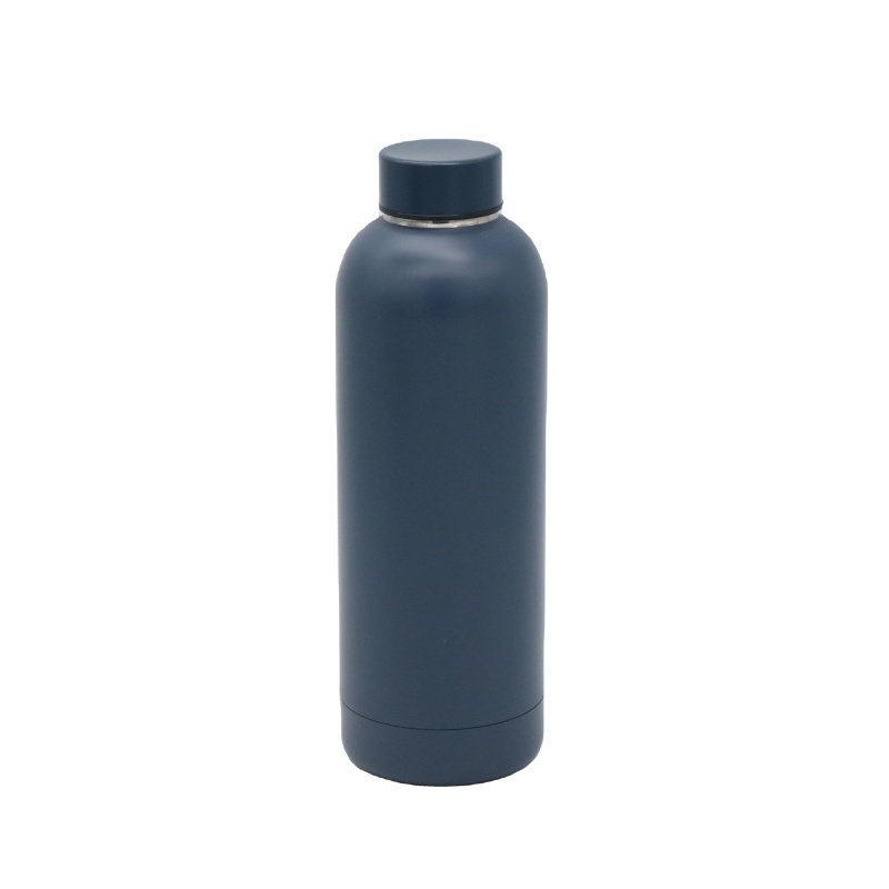 Hot Selling Vaccum Insulated Thermos 350/500/750ml Rubber Coated Double Wall Stainless Steel Water Bottles with Lid