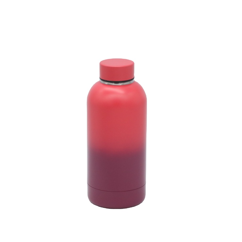 Hot Selling Vaccum Insulated Thermos 350/500/750ml Rubber Coated Double Wall Stainless Steel Water Bottles with Lid