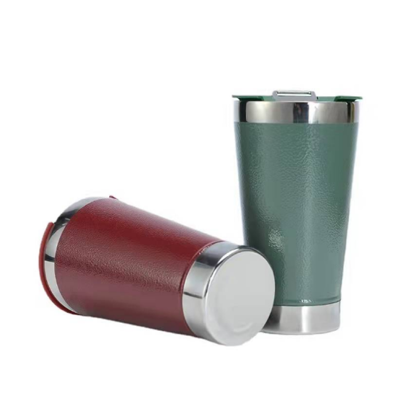 16oz Stainless Steel Beer Mug Customize logo Beer Mug with bottle opener lid