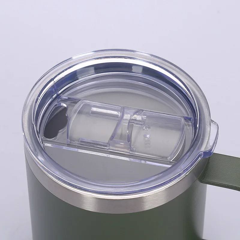 Wholesale Double Wall Stainless Seel Beer Office Mug Custom  with Lid Handle