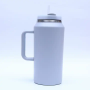 New arrival custom 64oz double stainless steel ascending tumbler with handle and straw