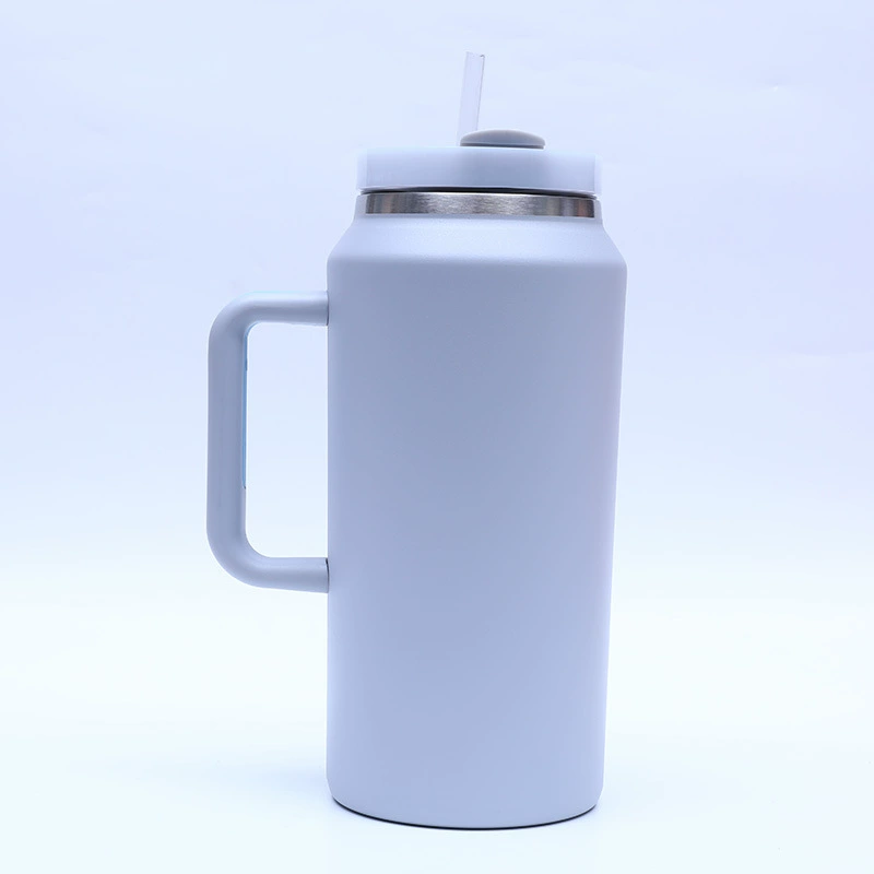 2023 New Product Double Wall Stainless Steel Mugs Customizable Tumbler with Handle Outdoor Travel coffee Mug