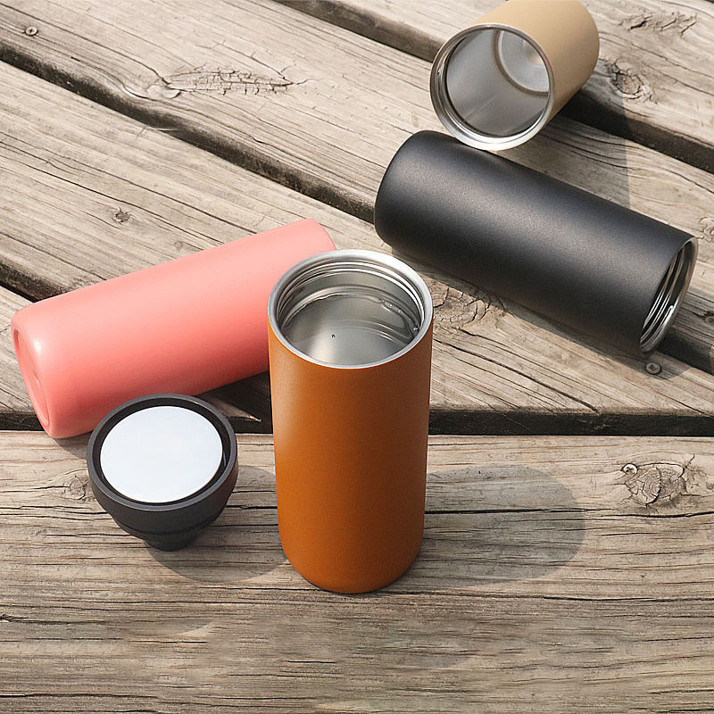 304 Double Wall Thermos Vacuum Insulated Flask Stainless Steel Travel Coffee Tumbler With 360 Degree Drink Lid