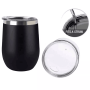 Hot Selling Double Wall Insulated Wine Glass 12oz Stainless Steel Tumblers Cups Coffee Mug with Lid