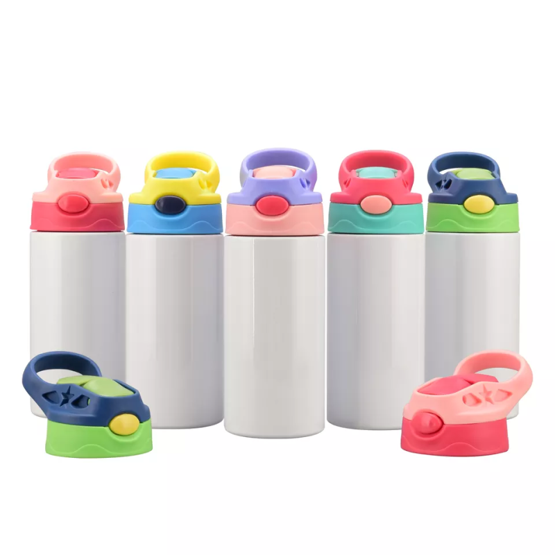 Eco-friendly Kids Warmer Cup Stainless Steel Double Wall Thermos Vacuum flask Supplies With Straw Kids Water Bottle