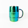 500ML Double Wall Barrel Shaped Stainless Steel Beer Mug With Handle