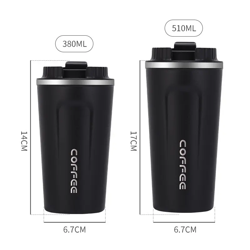 2023 New Design Custom Logo 380ml 510ml Smart Led Temperature Display Stainless Steel Vacuum Coffee Cup Insulated Thermal Mug